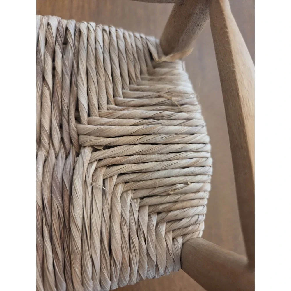 Miniature‎ Wicker Ladderback Bench Dolls 9x7x5 Cottage